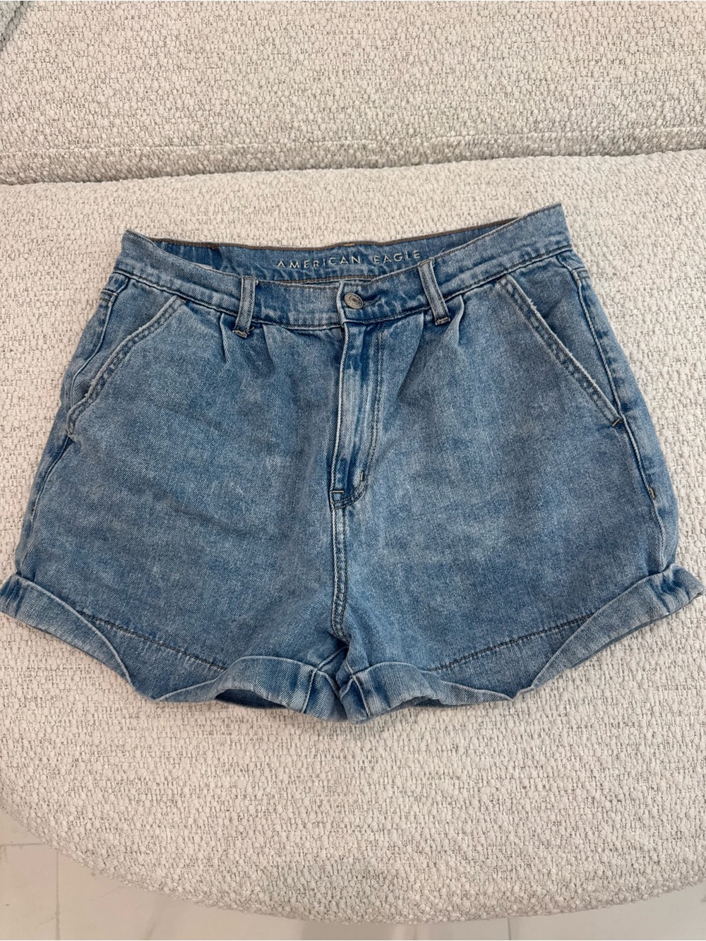American Eagle Outfitters High Rise Jean Mom Shorts